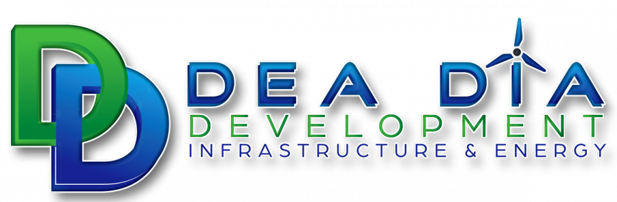 Logo. Dea Dia Development. Kommunalberatung. Infrastruktur. Finanzen. Investments. Bauwirtschaft. Nahwärmenetze. Energie.